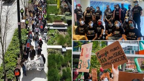 WATCH: Tech workers arrested after 10 hour sit-in at corporate headquarters