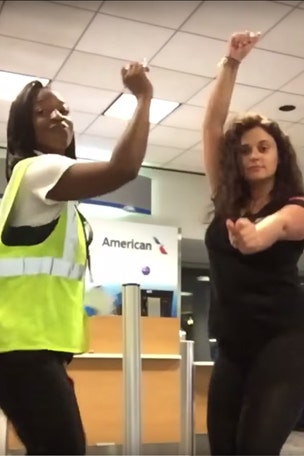 Airport dance party goes viral