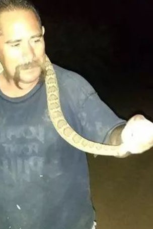 Man tries to bbq rattlesnake
