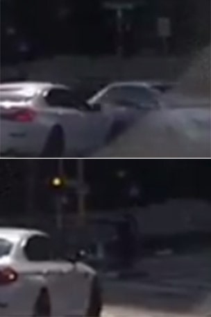 Ghost car causes crash