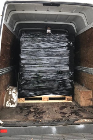 5,000 cans of beer in the van?