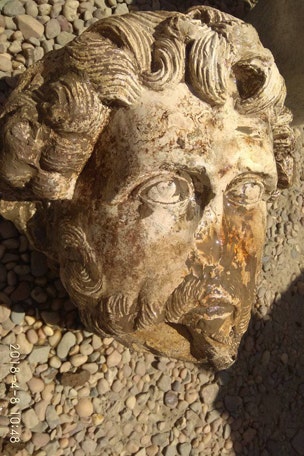 Roman emperor’s marble head discovered