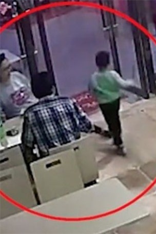 Woman's awful act caught on tape
