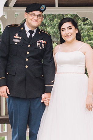 Couple marries after 'horrendous' morning