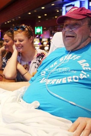 Dying man's final wish to gamble
