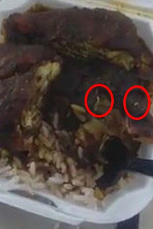 Customer claims to find live maggots in her food