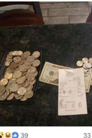 Restaurant slammed for shaming teen paying in quarters