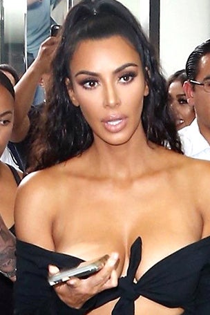 Kim’s VERY revealing outfit