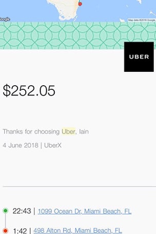 Uber charged $252 for 7 min ride