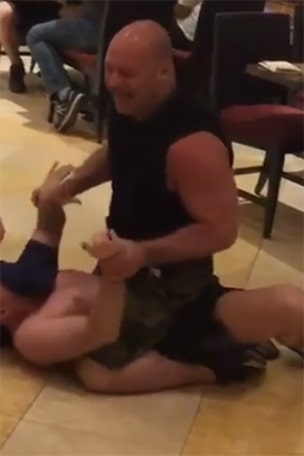 UFC fighter subdues 'drunk' diner
