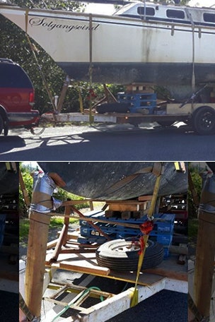 Duct tape trailer failure