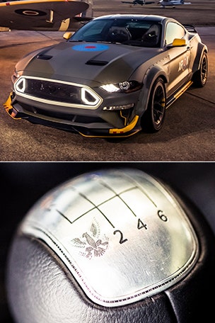 Mustang honors WW2 volunteers