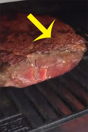 Odd way to cook a steak?