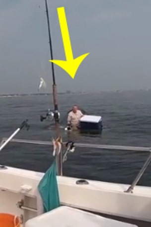 Police joke about fisherman's accident