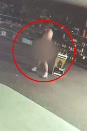 Nude thief steals ONE thing