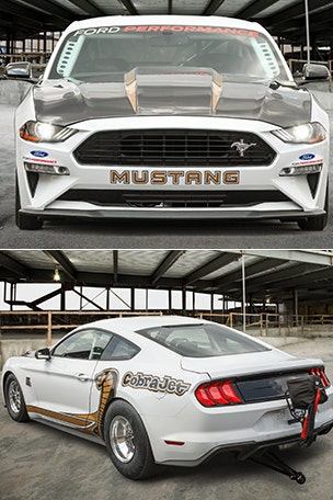 The street illegal Ford Mustang