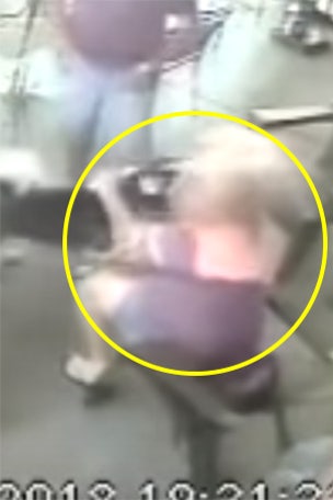 Dog attacks restaurant patron in scary vid