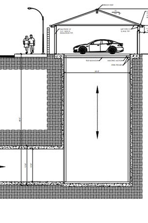 Tunnel into your garage?