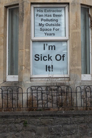 Restaurant, neighbor publicly air grievances