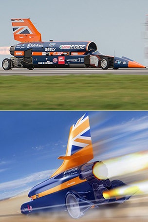1000 mph car out of fuel?