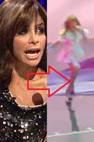 Paula takes a dive