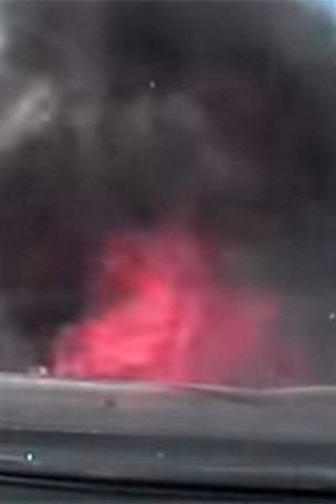 Cop car hits 142 mph, burns