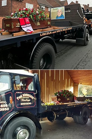 Truck mechanic's last ride