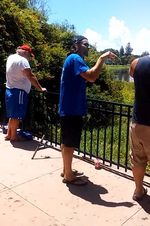Activist did WHAT to fisherman?