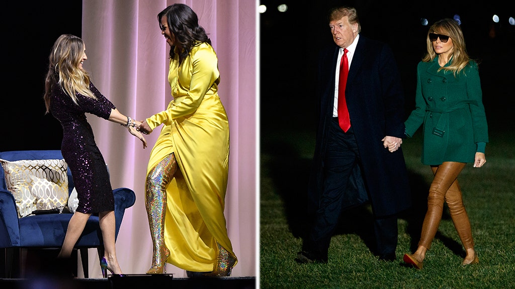 Media turn fashion police, fawning over Michelle’s choices, sneering at Melania's