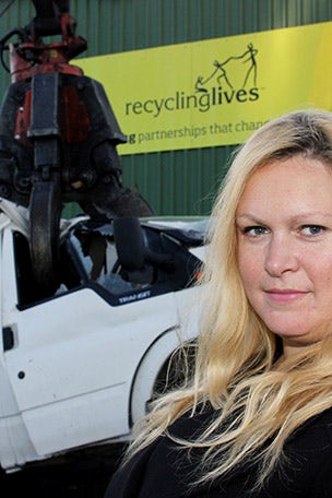 Town trashes illegal garbage truck