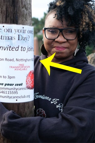Cops warn woman about sign
