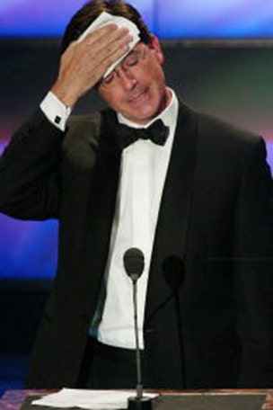 Colbert tears into boss he called 'my guy'