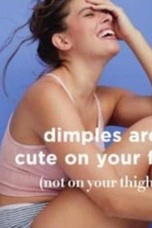 Beauty brand slammed for 'dimple' ad