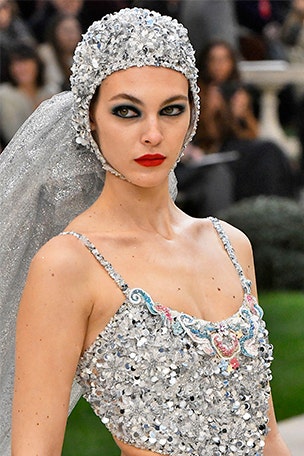 Wedding look is more about what she's NOT wearing…