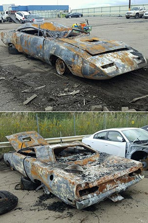 Burned Superbird worth big bucks