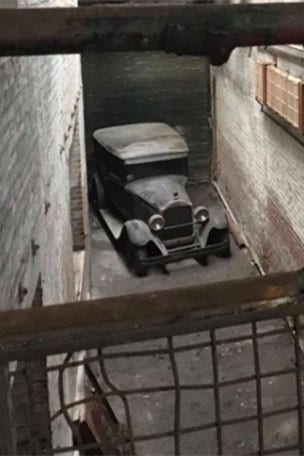 Classic found in abandoned building
