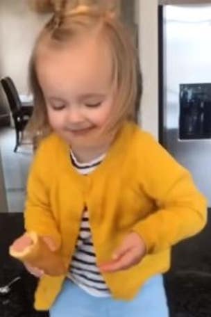 Toddler's corn dog dance goes super viral