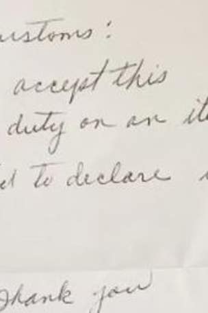 Guilty traveler admits to wrongdoing in letter
