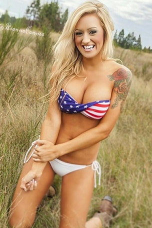 'Combat Barbie' veteran STUNS in sexy shoot