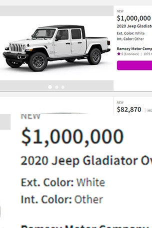 The $1 million Jeep Gladiator
