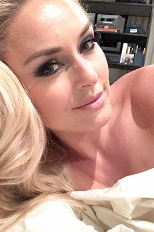 Vonn shows A LOT of skin