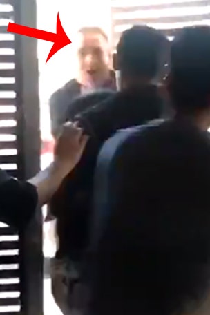 Customer punched after hurling threats, racial insults