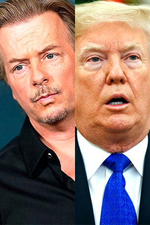 Spade won't joke about Trump
