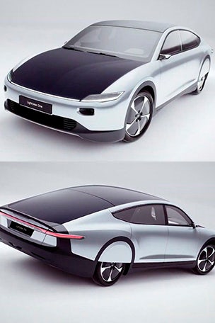 Solar powered car debuts