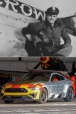 Mustang honors WW2 hero