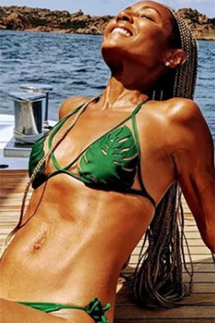 Jada soaks up the sun