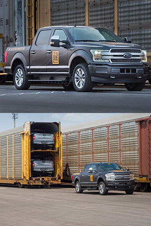 Electric F-150 can pull train