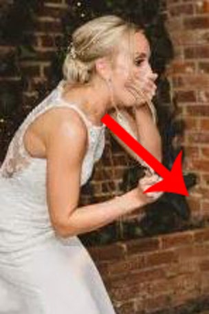 EXACT moment of wedding fail captured