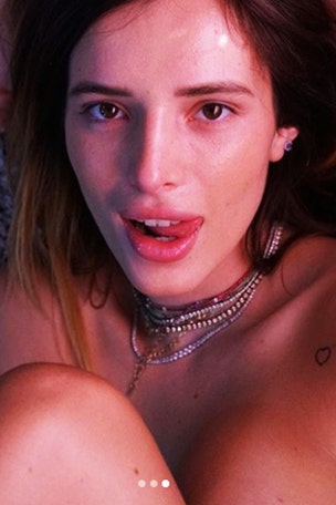 Bella posts topless, pre-porn pics