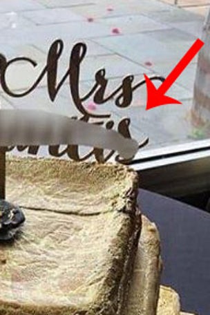 Wedding cake goes viral for wrong reason